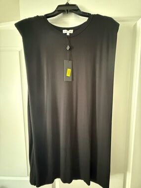 Gianni Bini Black Crewneck Top NWT size L